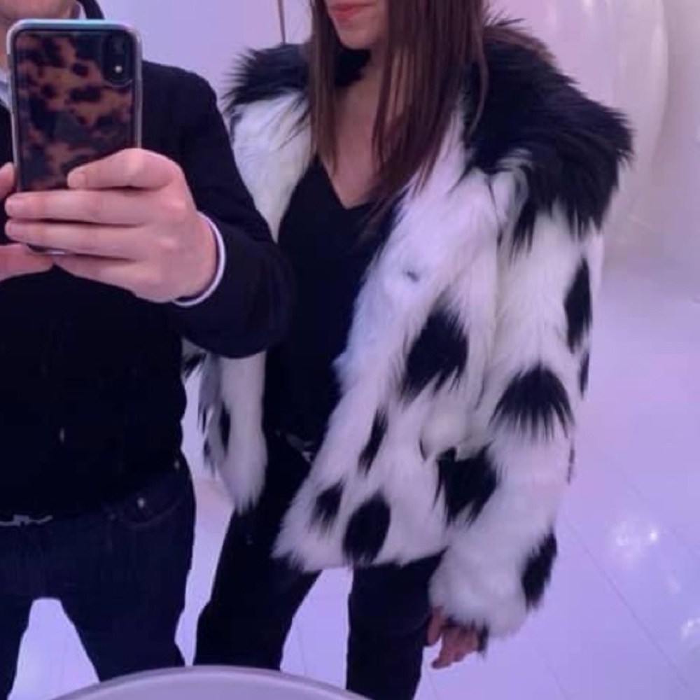 Topshop Faux Fur Coat